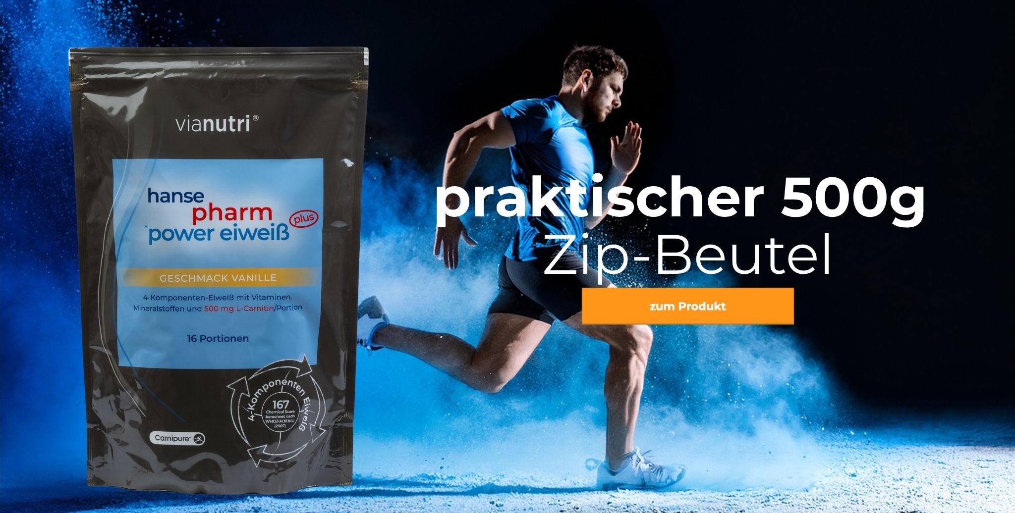 power Eiweiß plus neues design 500g