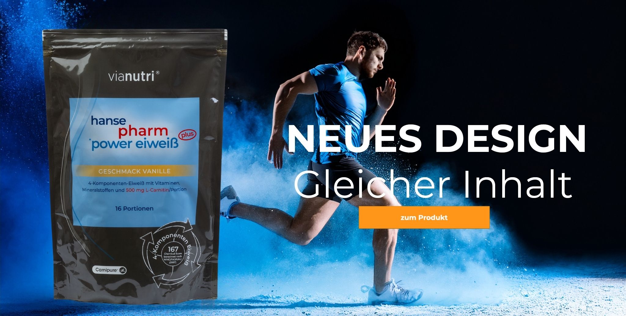 power Eiweiß plus neues design 500g