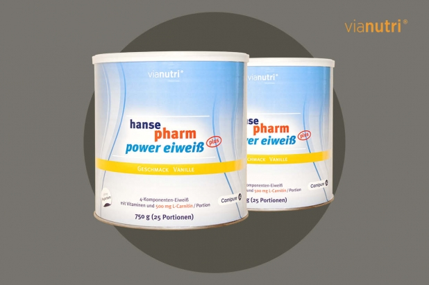 Doppelpack power Eiweiß plus von HansePharm 750 g 25 Portionen Geschmack Vanille jetzt online kaufen