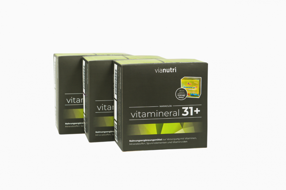 Dreierpack vitamineral 31 plus Geschmack Maracuja jetzt online kaufen bei vianutri